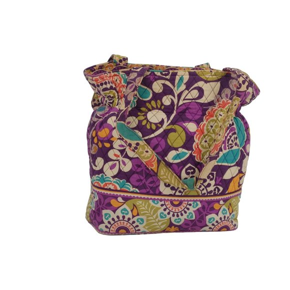 Vera Bradley Purple Plum Crazy Satchel Bag‎ - Picture 1 of 11